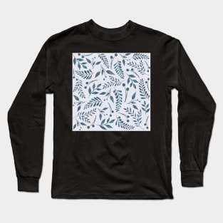 Blue leaves Long Sleeve T-Shirt